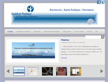 Tablet Screenshot of institutpasteur.nc